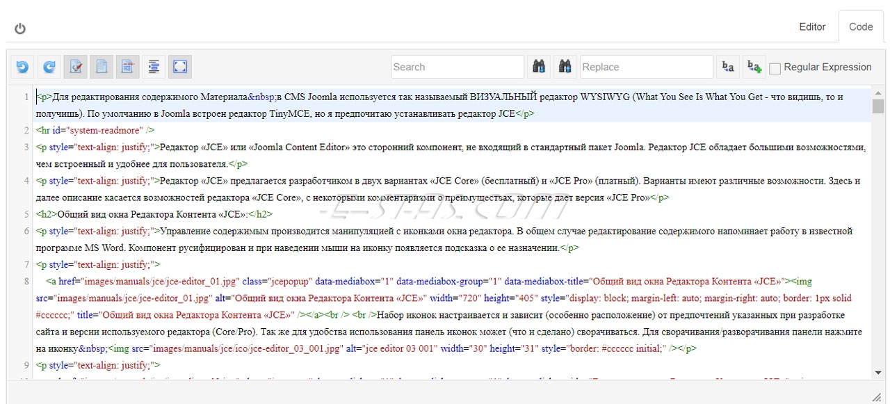 Визуальный редактор «JCE» в редакции PRO Визуальный редактор «JCE» в редакции PRO