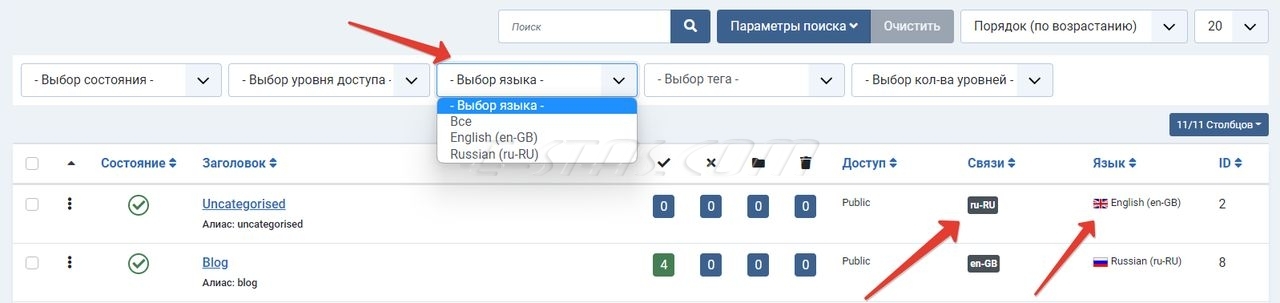 Дополнительные поля Менеджера категорий CMS Joomla 4 при мультиязычности сайта Дополнительные поля Менеджера категорий CMS Joomla 4 при мультиязычности сайта