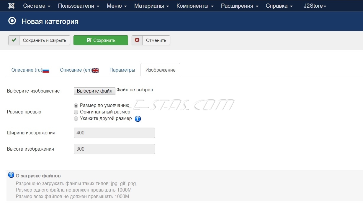 Вкладка «Изображение» Вкладка «Изображение»