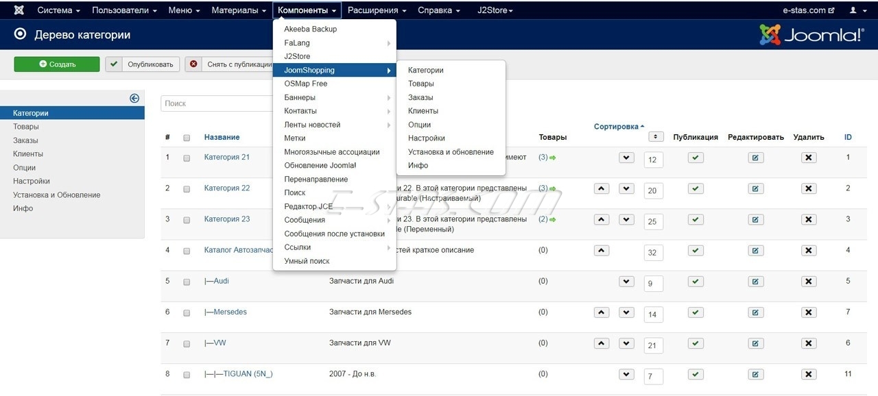 05-4-3 Создание и редактирование товара в JoomShopping. 05-4-3 Создание и редактирование товара в JoomShopping.