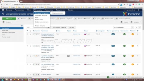 04-1(1) Работа с Материалами (Статьями) CMS Joomla